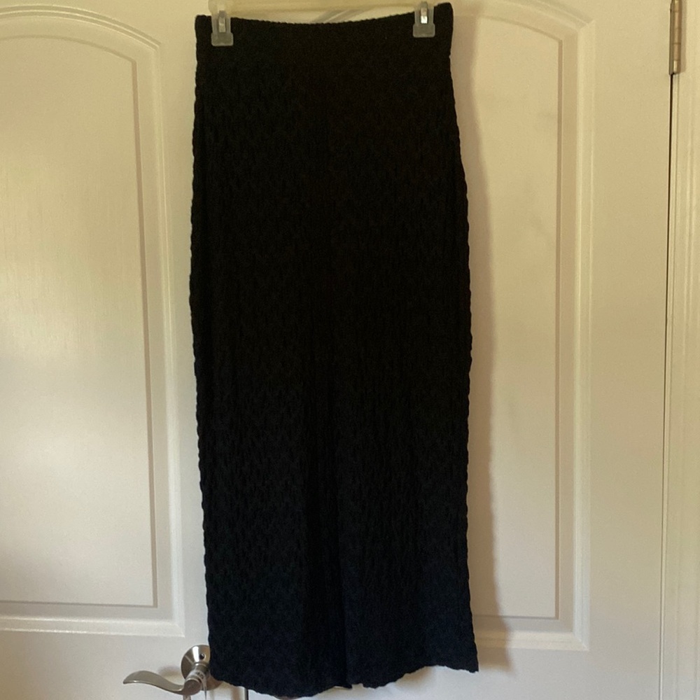 Habitat Black Textured Maxi Skirt